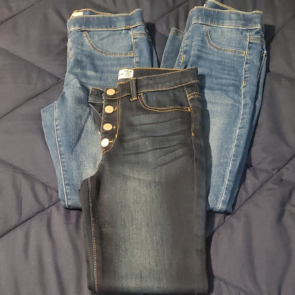 SO Kids Blue and Black Jeans Set